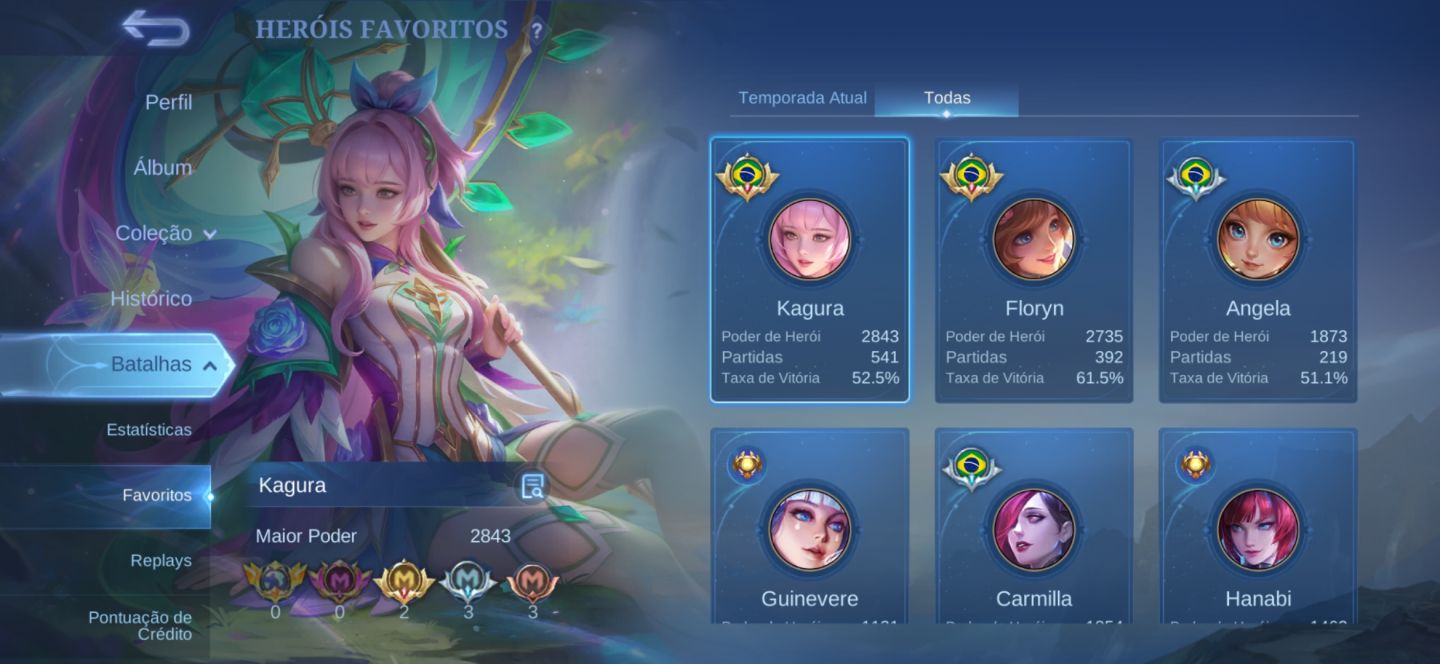 Conta mobile legends main mid