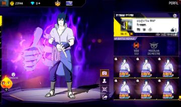 CONTA DE FREE FIRE COM SKIN DO SASUKE RARO