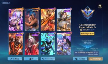 Conta mobile legends smurf mid