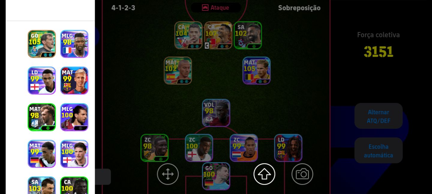 Conta efootball ótima para iniciar, com personagens ótimos!!