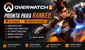 CONTA OVERWATCH 2 PRONTA PARA RANKED | 50 VITÓRIAS