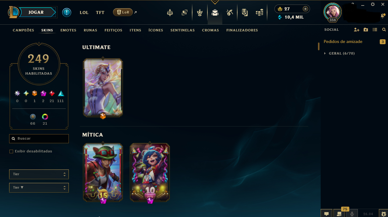 Conta League of legends, lol, mais de 10 anos, dono original