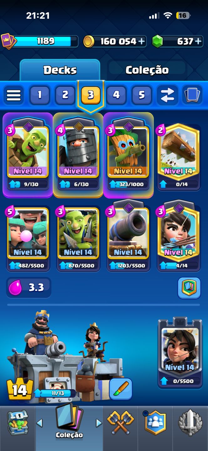 Conta Clash Royale 10k de troféus