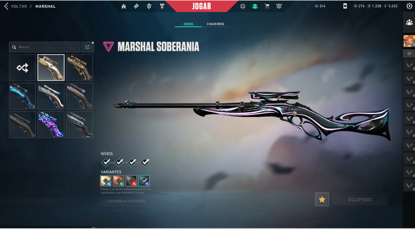 CONTA VALORANT COM 1198,60 GASTO EM SKINS