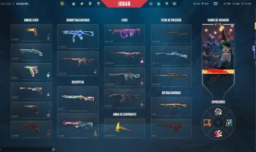 CONTA VALORANT VANDAL DRAGÃO, PHANTOM GLITCHPOP, OPERATOR, JUDGE, CLASSIC E +