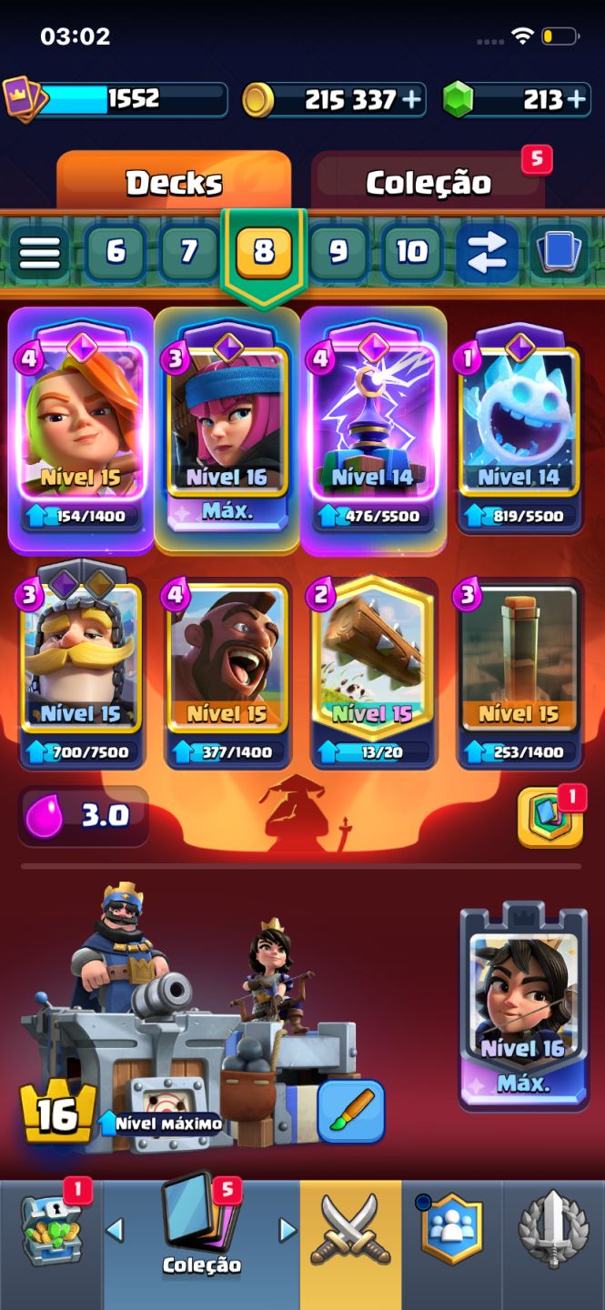 CONTA CLASH ROYALE TOP 11.600+