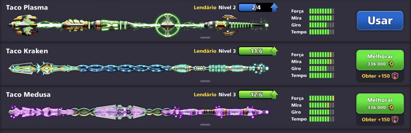 CONTA 8 BALL POOL TOP - NÍVEL 79 | 15+ TACOS LENDÁRIOS | VIP ESMERALDA