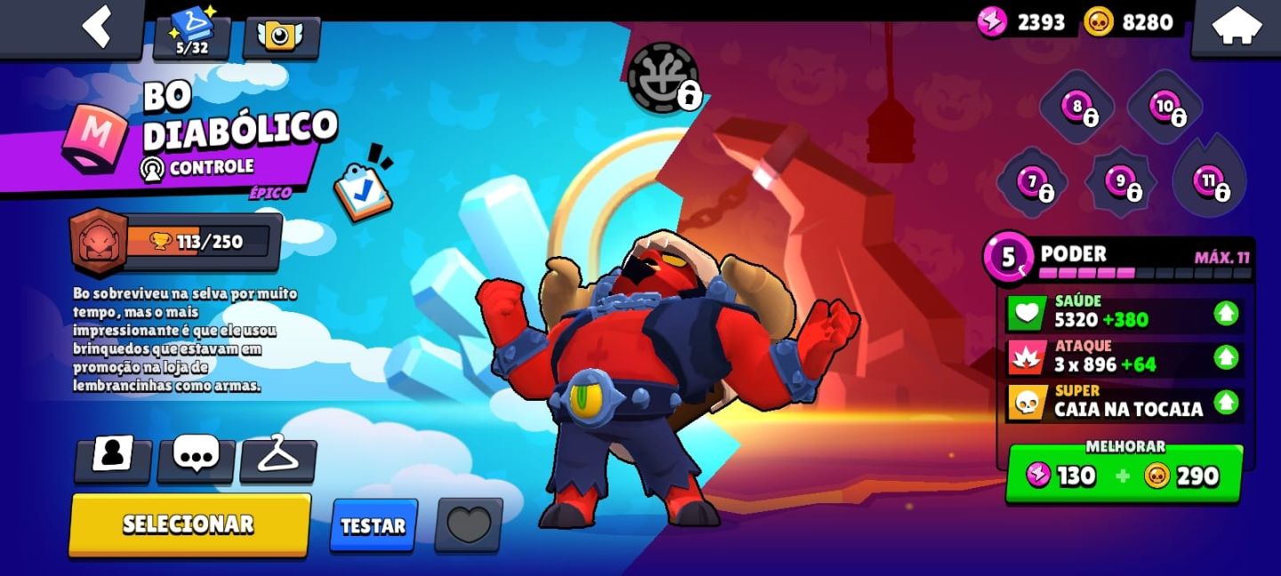 Conta brawl stars com passe raro
