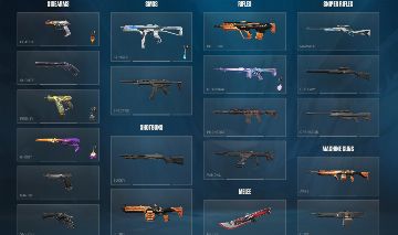 Conta de Valorant, com as melhores skin e a faca da edição limitada de 5 anos