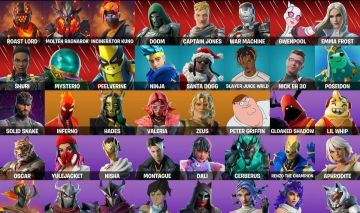 CONTA DE FORTNITE COM 48 SKINS+SKINS DA FNCS+ZEUS+PASSE MARVEL