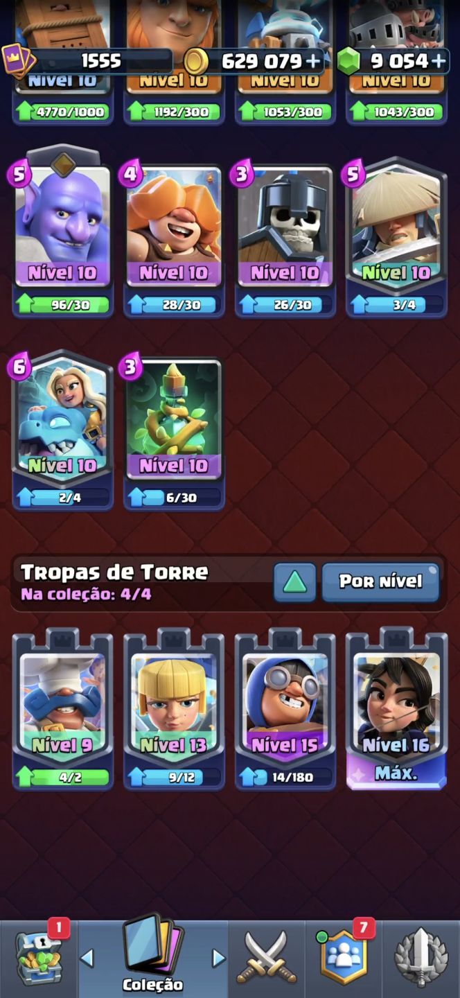Conta de clash royale 12k de troféus