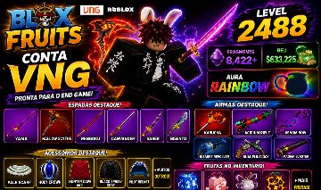 [VNG] Lv.2488 + Conta Global 1700+ Grátis | Yama + Hallow Scythe