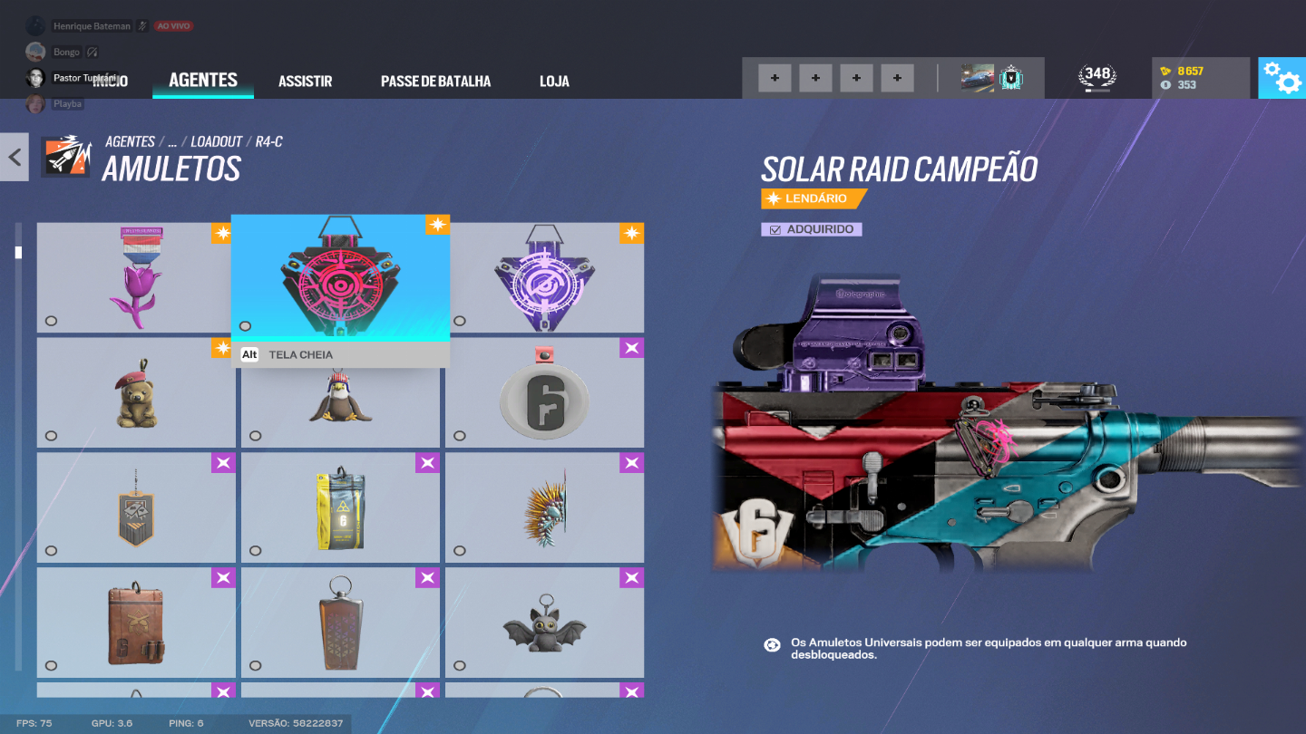 CONTA DE R6 RARA E COM MUUUUITA COISA!!!!!!