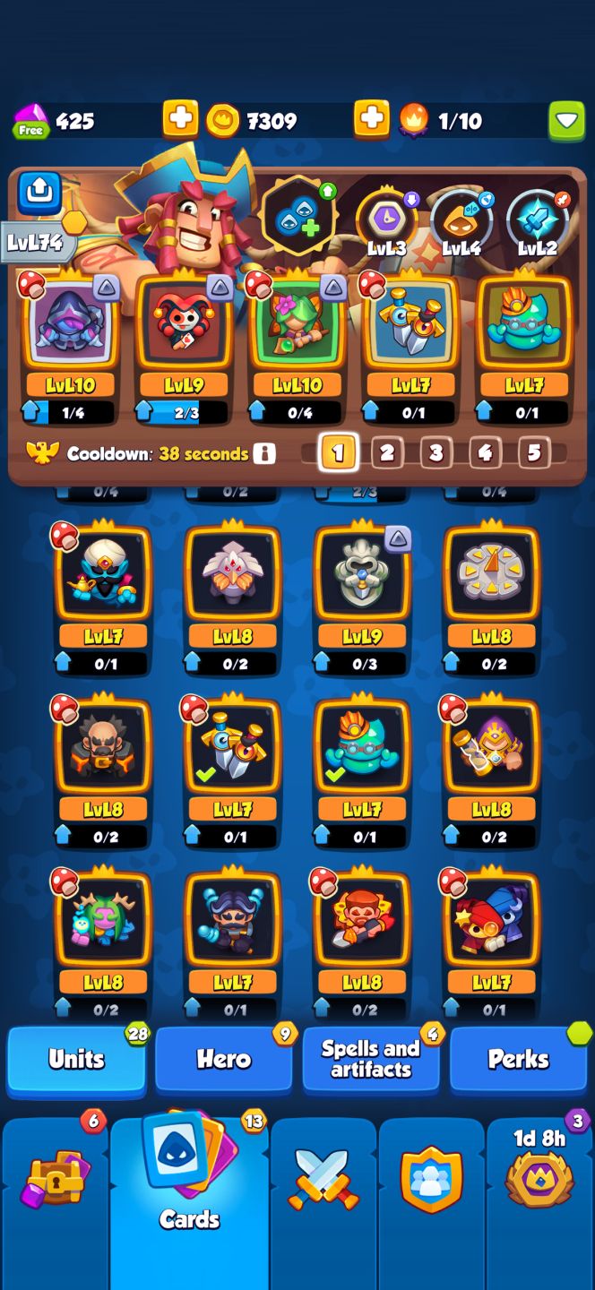 Conta Rush Royale 1153% de crítico