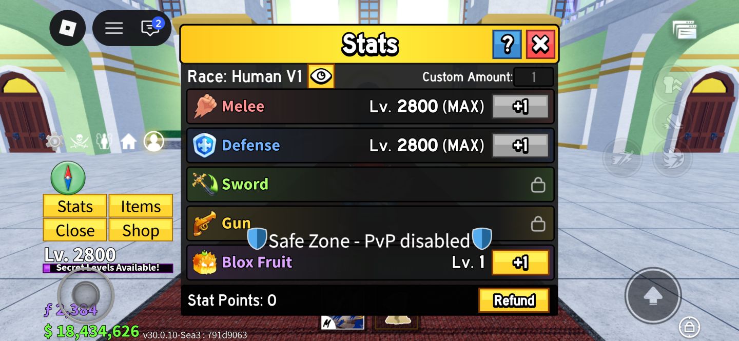CONTA BLOX FRUITS LVL 2800 MAX | GODHUMAN | 18M BELI | SHADOW + MAMMOTH + SPIDER