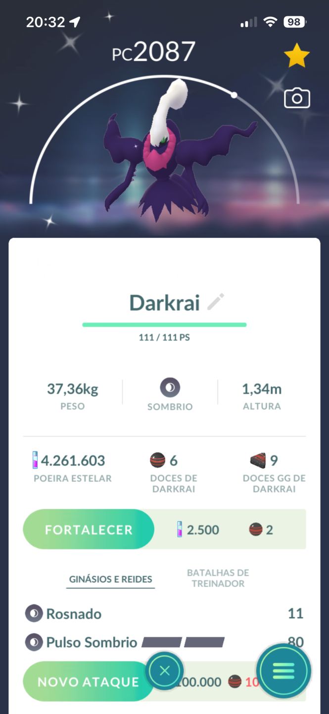 Conta Pokémon Go, MewTwo de armadura, mais de 100 shinys e shundos et.