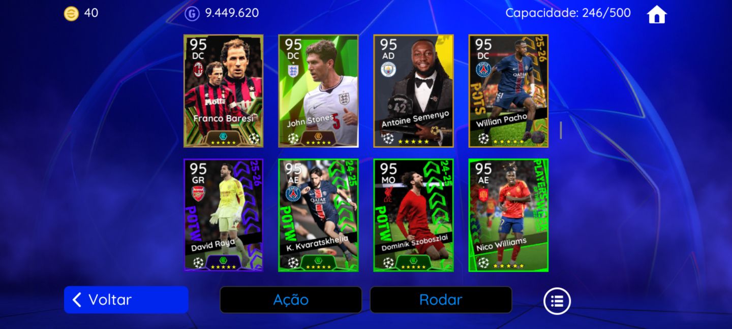 Conta efootboll só Konami Id, pra pegar e subir divisão