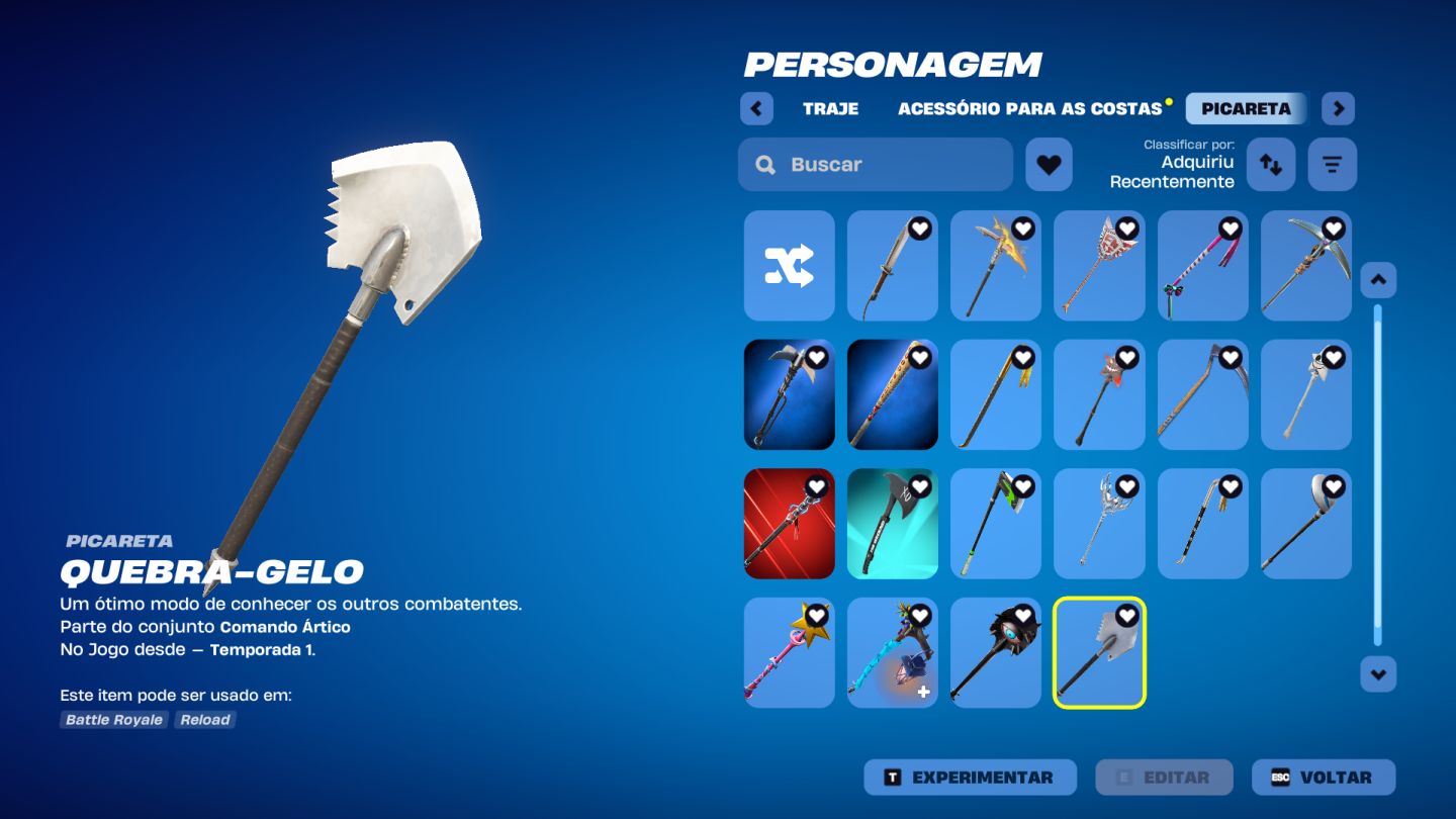 CONTA FORTNITE FULL TRYHARD, MT SKIN DE LOJA