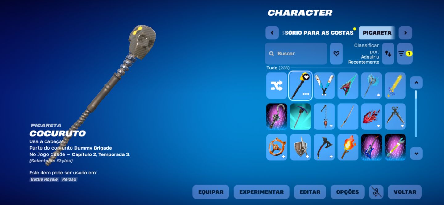 Conta Fortnite Tryhard de Tokens