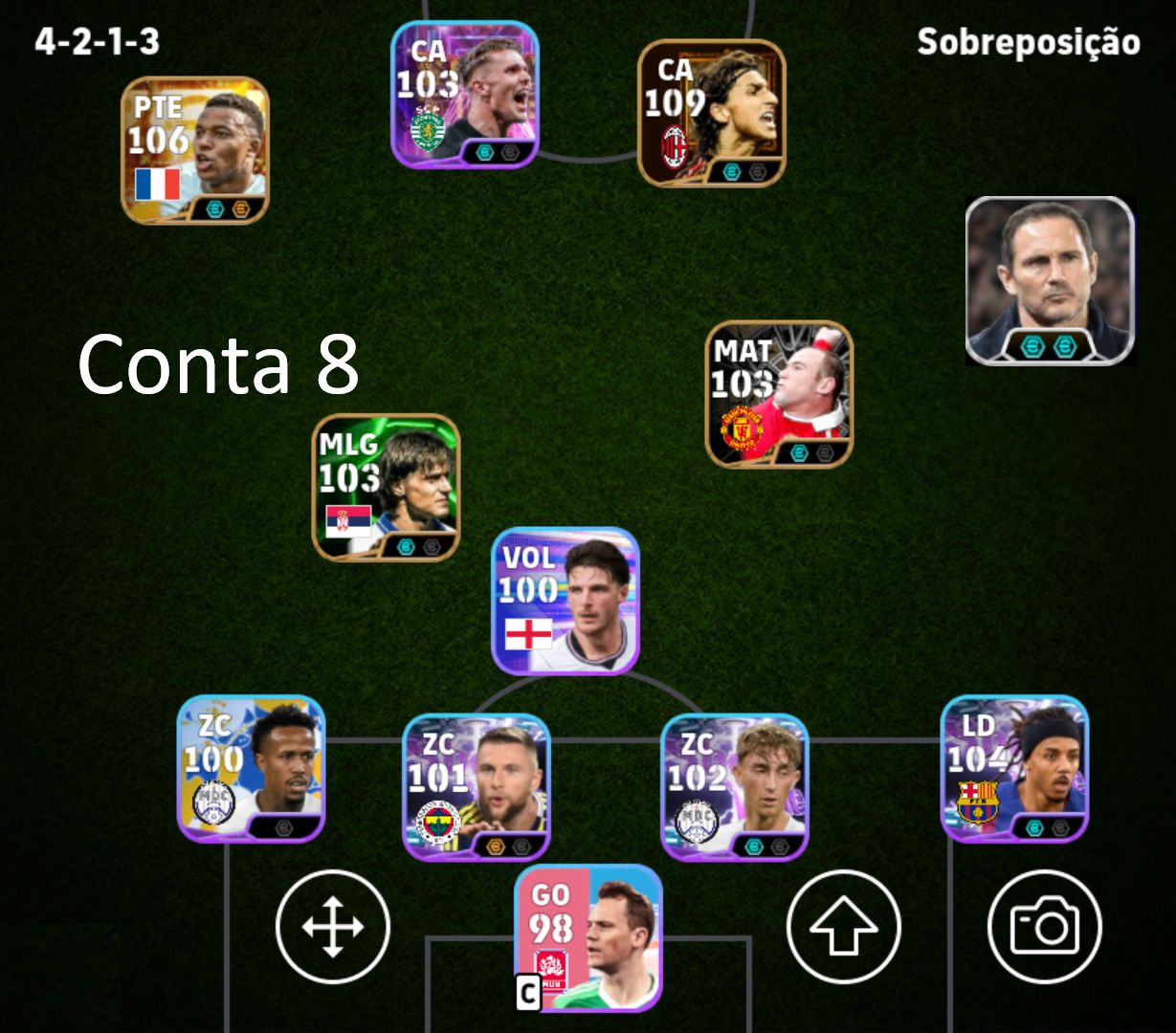 Melhores Contas Efootball Mobile Com MESSI Bigtime 109, Épicos e Showtimes Raros