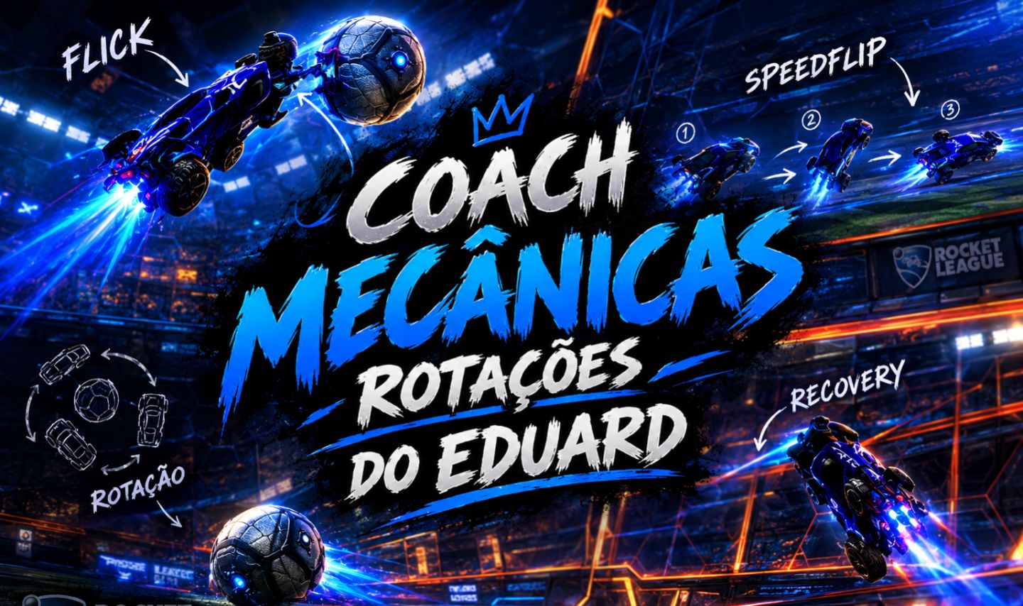 MECÂNICAS,ROTAÇÕES E NOÇÕES NO ROCKET LEAGUE PRA RANK BAIXO! COACH