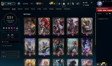 Conta League Of Legends quase 10 mil gastos / main mago / sup / negociavel