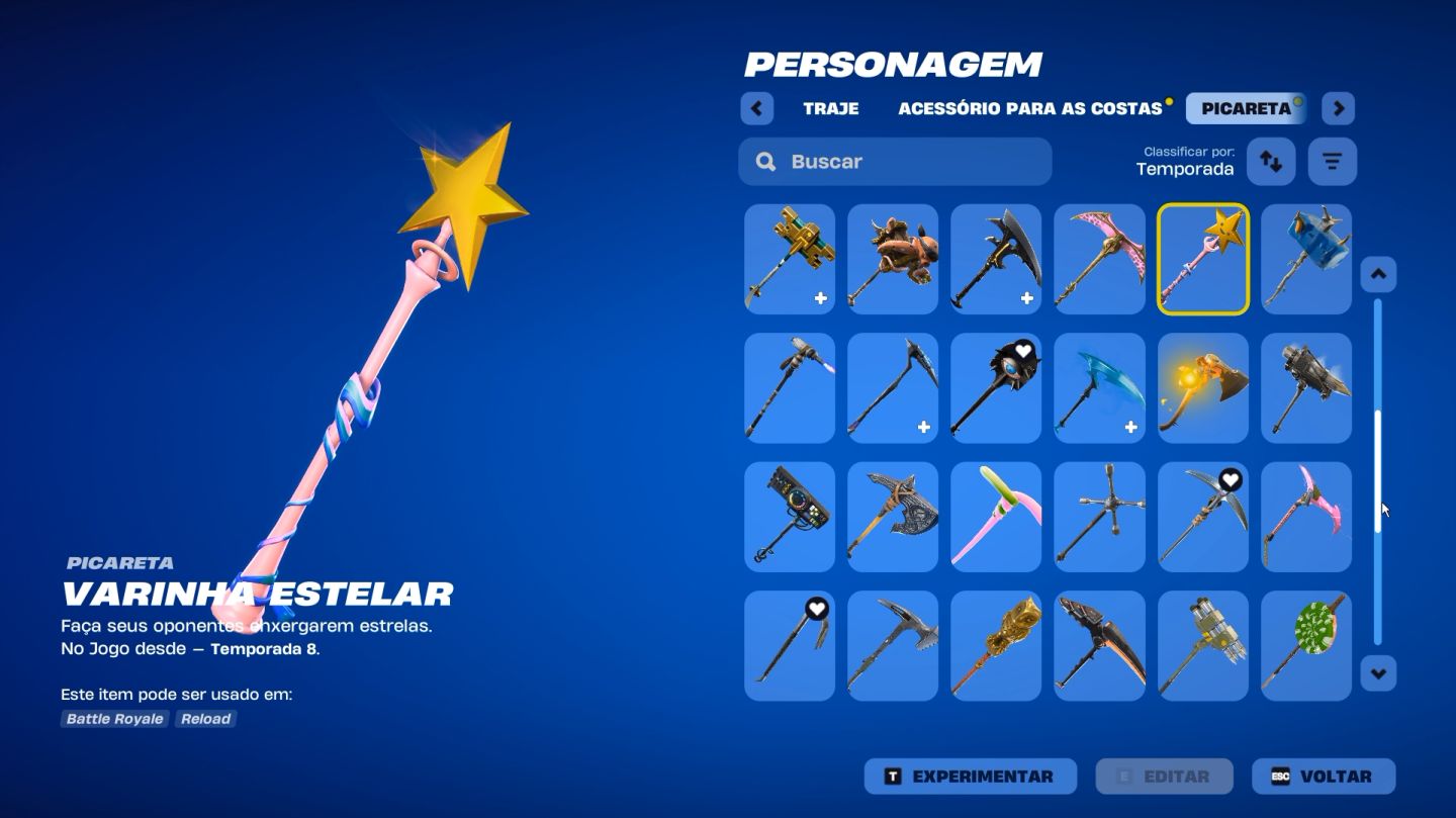 Conta Fortnite OG Season 3 com várias skins