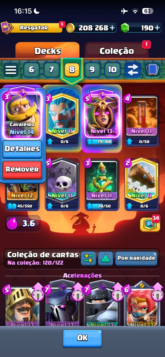 Conta de Braw com 21k de troféus e dois Passes e uma conta de clash arena 19