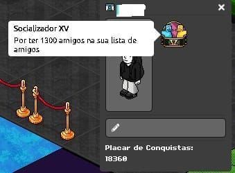 CONTA HABBLET COM SOCIALIZADOR NO MÁXIMO + 10K DE PONTOS DE CONQUISTA