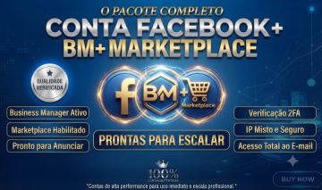 CONTA FACEBOOK + BM + Marketplace PRONTA PARA ANUNCIAR