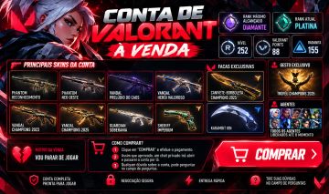 CONTA DE VALORANT NO PREÇO, COM SKIN QUE NAO VOLTA PRA LOJA