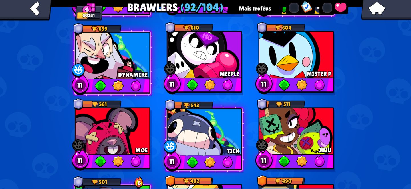 CONTA BRAWL STARS | 32 BRAWLERS PODER 11 | QUERENDO URGENTE | PROMOÇÃO HJ
