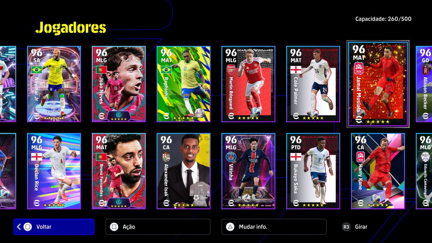 Conta Efootball Playstation ( Messi 110 Over e +)