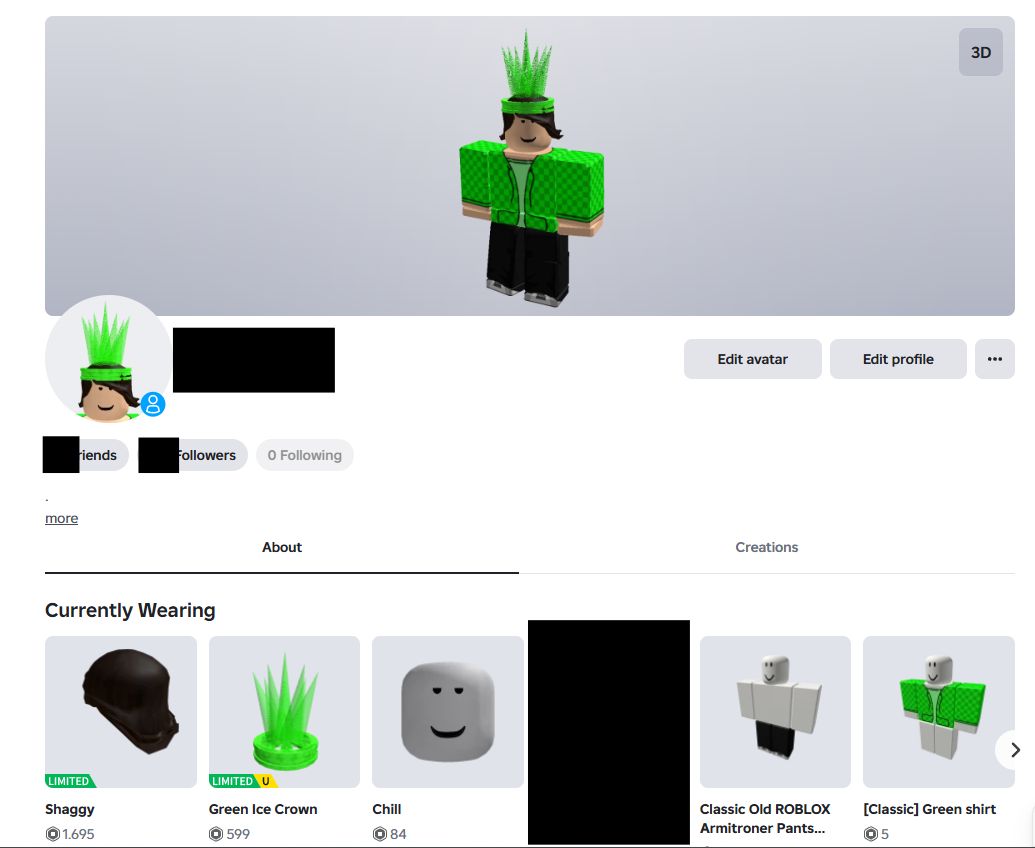 CONTA ROBLOX OG (VARIEDADES EM ESTILOS/SKINS)