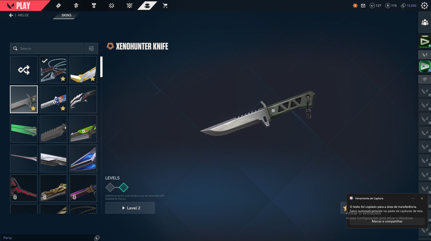 CONTA VALORANT: 3 FACAS, 5 PHANTOMS, 5 VANDAIS, GOLD 3 MAIS DE 1500 GASTOS