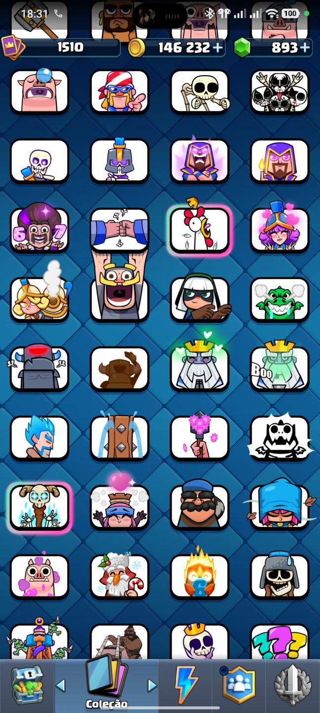 Conta de Clash Royale arena 25.