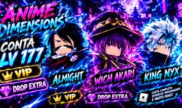 CONTA LV 177 | VIP | DROP EXTRA | ALMIGHT | KING NYX | WITCH AKARI