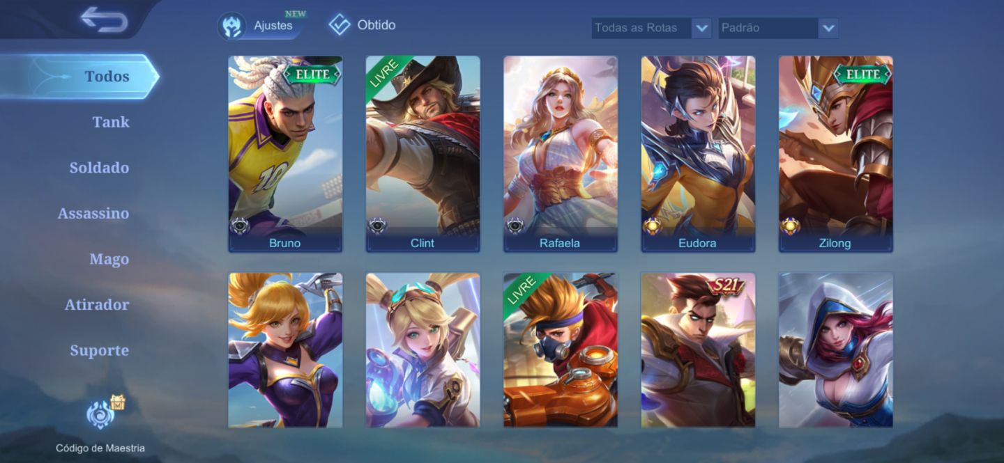 Conta móbile Legends,boa p n começar do zero e tbm n ter nd