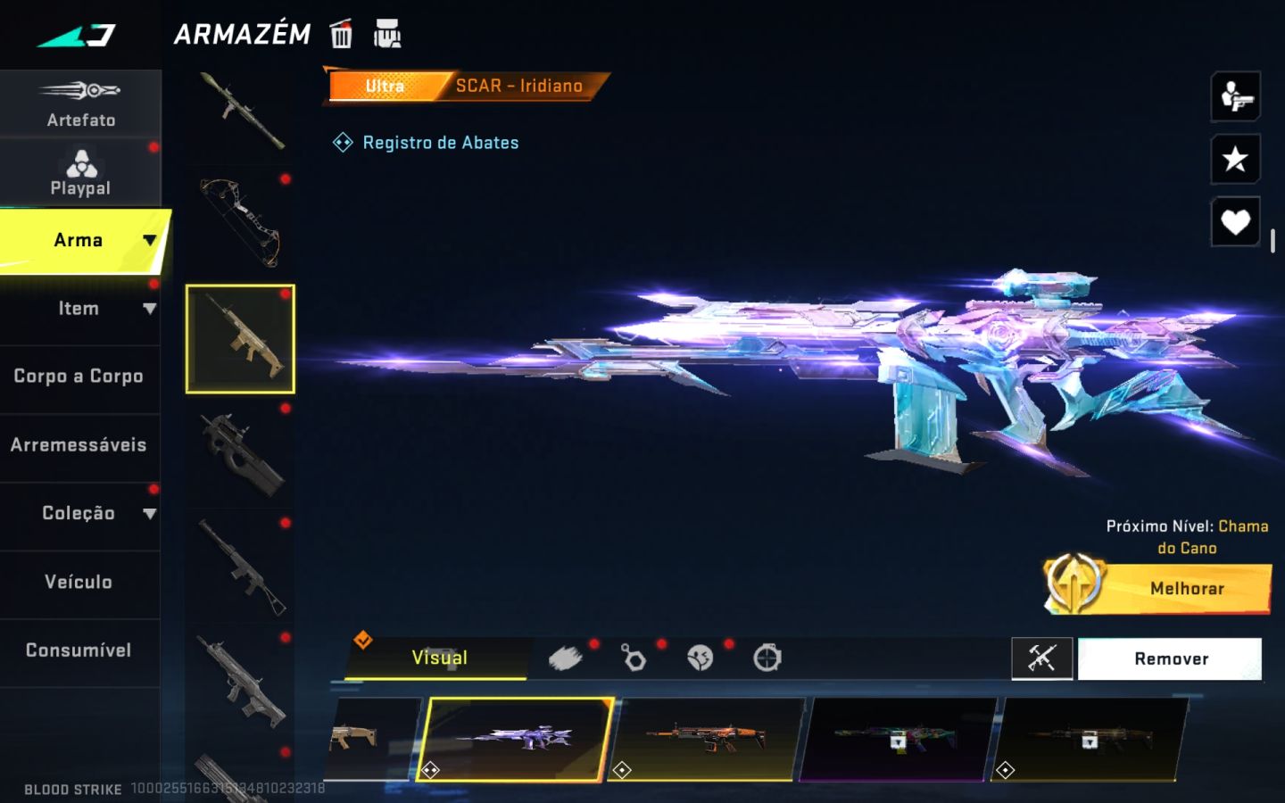 Conta de blood strike/ com skins raras/ pra sair logo
