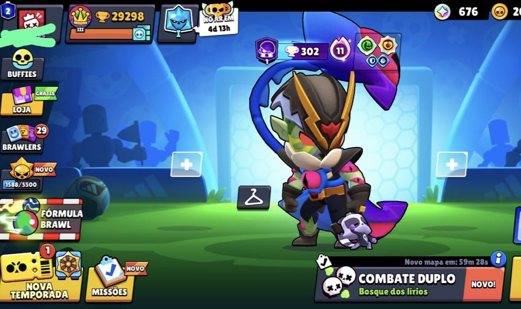 CONTA BRAWL STARS AVANÇADA | 29K TROFÉUS | 94 BRAWLERS | 200+ SKINS | LENDÁRIOS