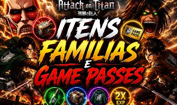 PROMOÇÃO HELOS!!!! FAMÍLIAS, PERKS, CAIXAS, RERROLS ATTACK ON TITAN REVOLUTION