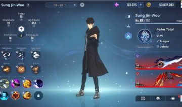 VConta Solo Leveling: Arise Level 88 + 123K Núcleos Mágicos + 1523 Tiros