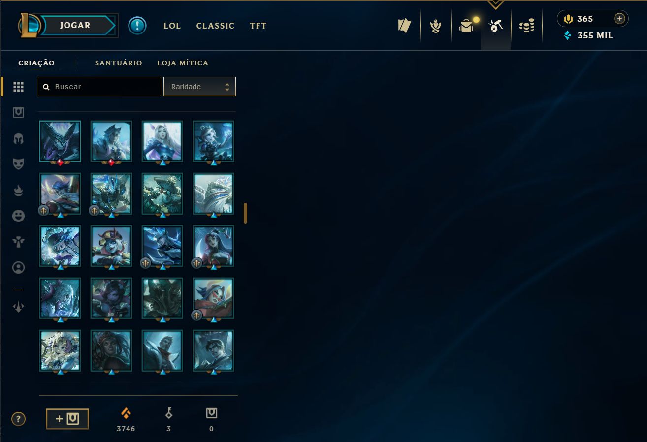 CONTA HIGH LEVEL 944 | PLATINA I | 324 SKINS (4 ULTIMATES + 25 MÍTICAS)
