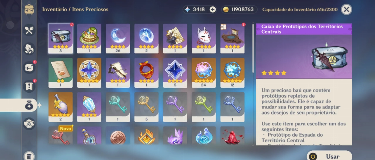ASIA-NEUVILETTE+ARLECCHINO+YELAN+3T5+XAING SKIN+2 ARMA T5+3.4K GEMAS+36 GIROS