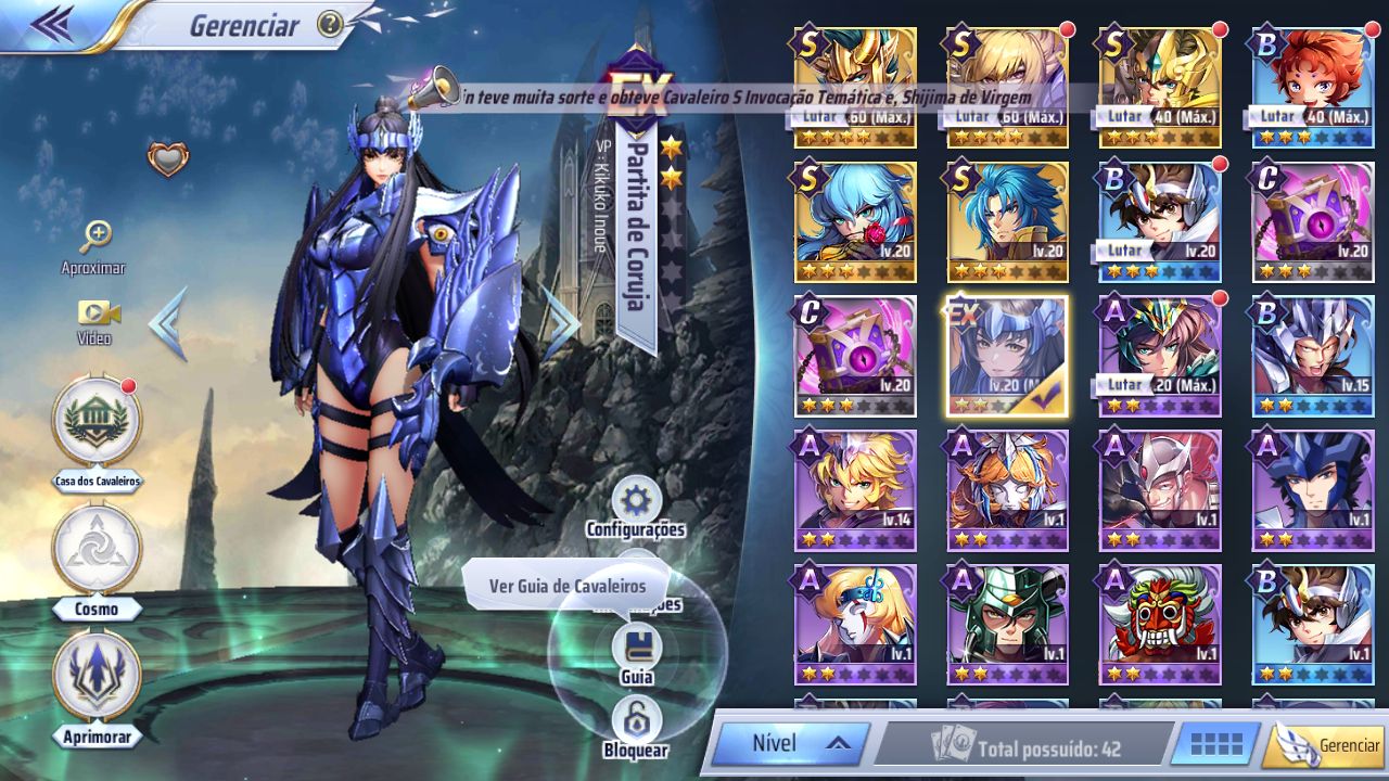SAINT SEIYA AWAKENING KOTZ COM KANON, RADAMANTHYS SANGUE D, PARTITA SS