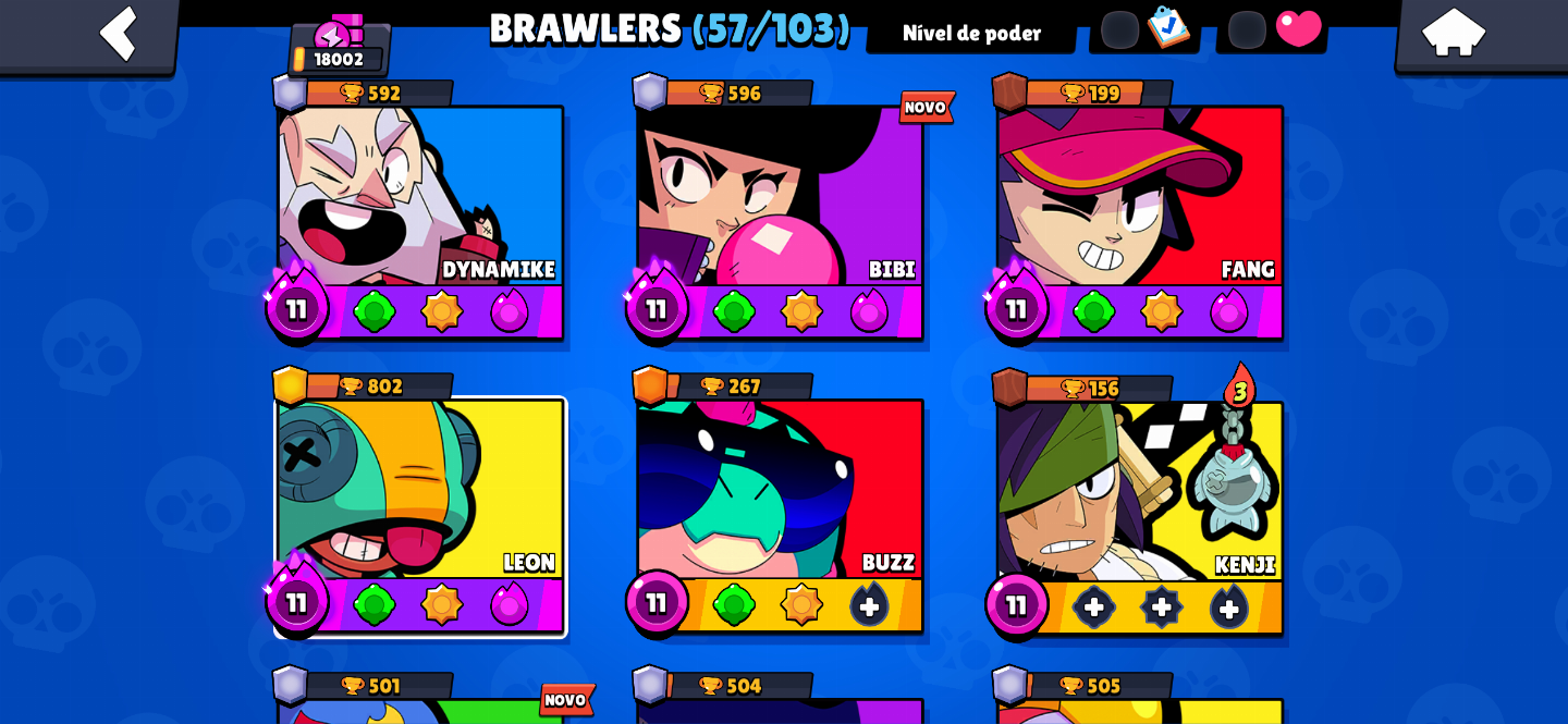 CONTA DE BRAWL STARS 53/103 BRAW (TODOS OS DADOS TROCAVEIS, ACEITO OFERTAS BOAS)