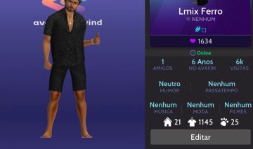 Conta masculina Avakin