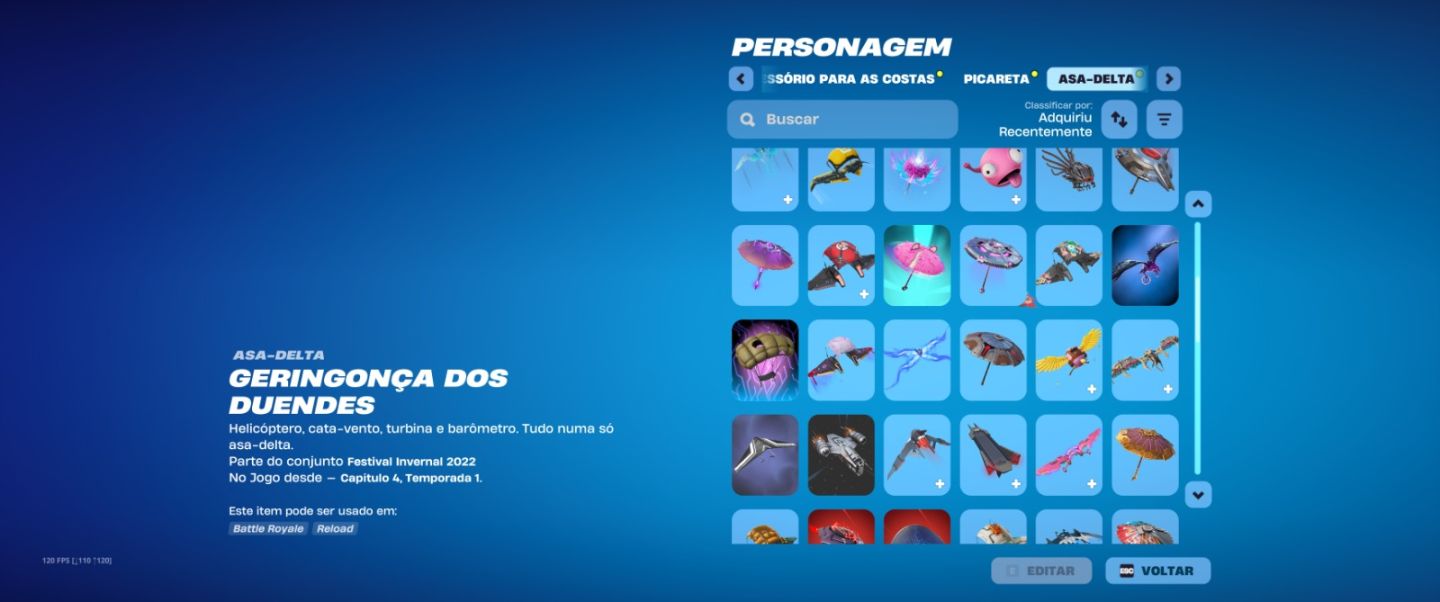 Conta Fortnite com Skins raras e alguns passes antigos. Machado leviatã e Lara.