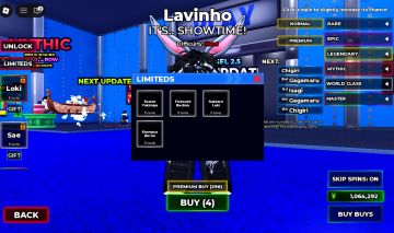 CONTAS BLUE LOCK RIVALS 4 limitados+itens limitados+skins