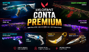 Conta Valorant com Neptune, Gaia, Ruination e Karambit Prime 2.0